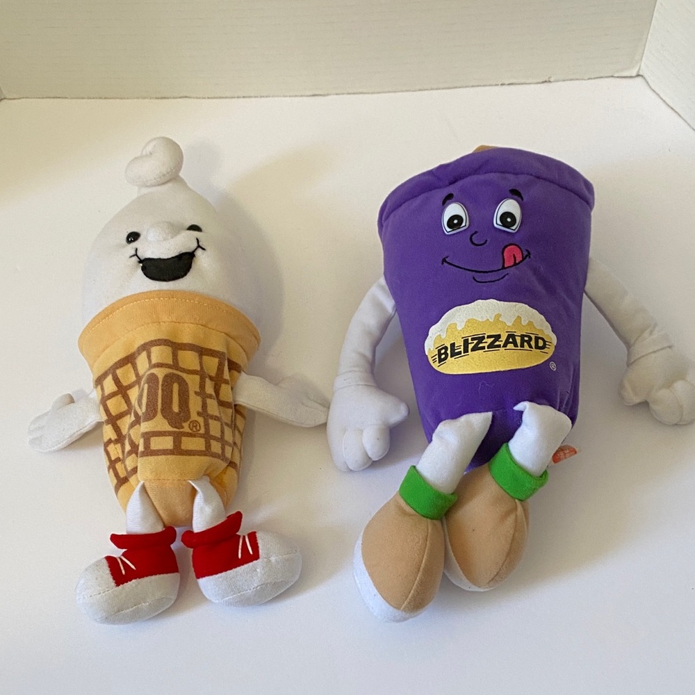 Vintage Dairy Queen Frosty Cone Blizzard Beanie Plush 12”